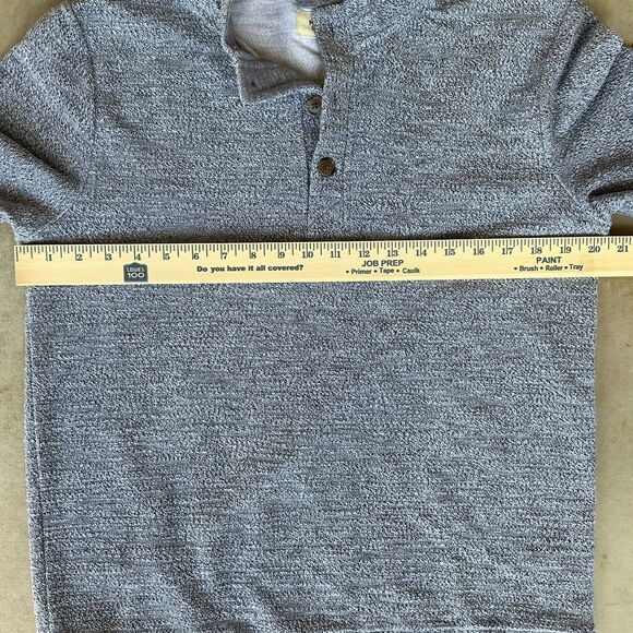 Marine Layer Salt and Pepper Clayton Textured Pullover Mens sz M Organic Cotton - Picture 10 of 11